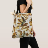 Tote Bag Bronze Or Feuille Amande Beige Glam Fall (De près)
