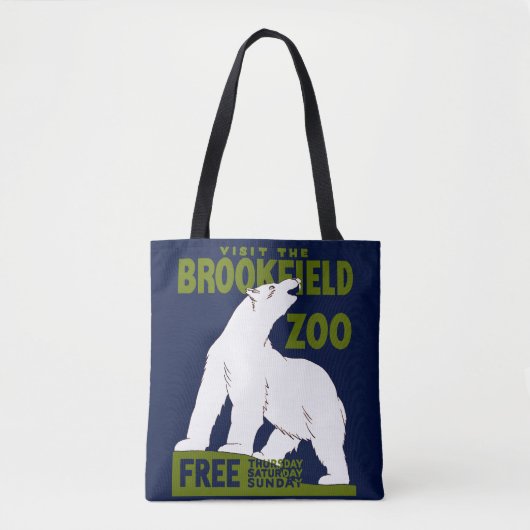 Tote Bag Brookfield Zoo, Programme d'art fédéral Poster 193 (Devant)