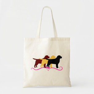 Tote Bag Brookhaven_Labradors Labs en 3 couleurs et coeurs