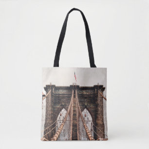 Tote Bag Brooklyn Bridge en New Yorkabstract, amérique, ame