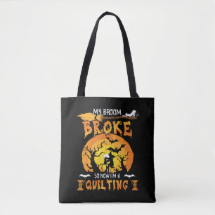 Tote Bag Broom Broke So