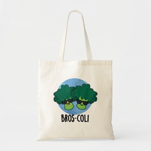 Tote Bag Bros-coli Fantaisie Veggie Brocoli Pun (Devant)
