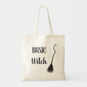 Tote Bag Brosse à balai sorcière BASIC personnalisée Cadeau