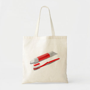 Tote Bag Brosse à dents et dentifrice