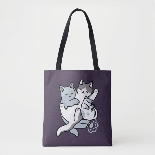 Tote Bag Brosse à lait - Chats à couchage mignon (Devant)