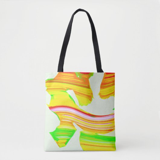 Tote Bag Brosse arc-en-ciel (Devant)
