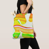 Tote Bag Brosse arc-en-ciel (De près)