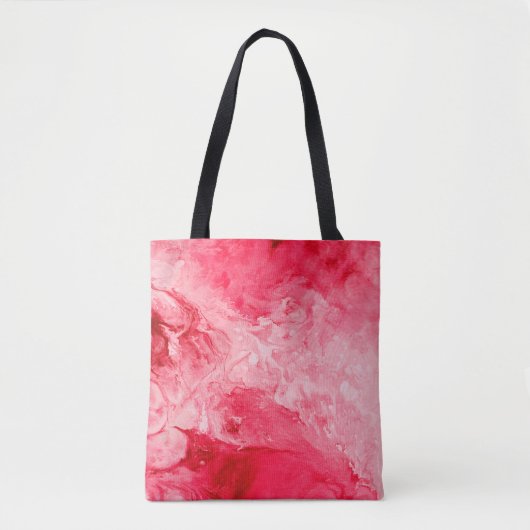 Tote Bag Brosses de couleurs rouges (Devant)