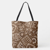 Tote Bag Brown Bandanna Fourre-tout (Dos)