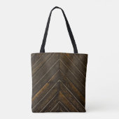 Tote Bag Brown cadre en bois (Dos)