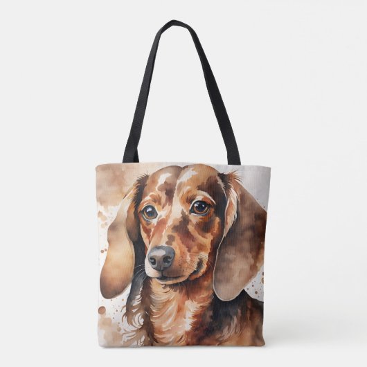 Tote Bag Brown Dachshund (Dos)