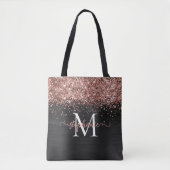 Tote Bag Brown Faux Parties scintillant Fille Glam Noir Per (Devant)