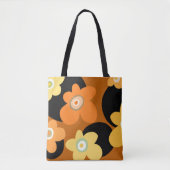 Tote Bag Brown floral (Devant)