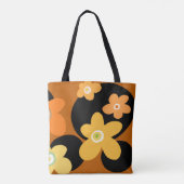 Tote Bag Brown floral (Dos)