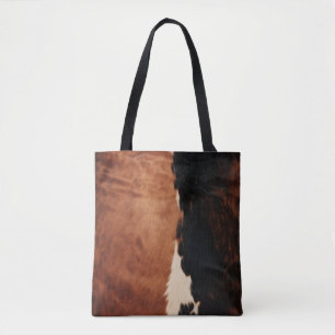 Tote Bag Brown Noir Noir Faux Cowhide