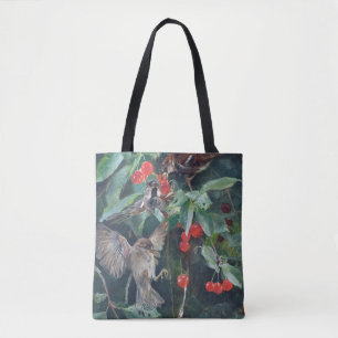 Tote Bag Bruants dans un cerisier, Bruno Liljefors