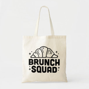 Tote Bag Brunch girls squad croissant