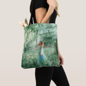 Tote Bag Brunette Princess : Aquarelle de la forêt de fées (De près)