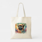 Tote Bag Brussels Griffon 211024AREF125 - Watercolor (Dos)