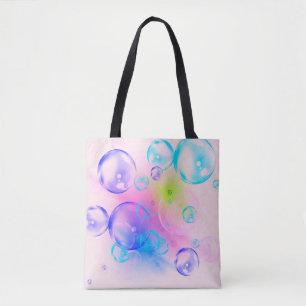Tote Bag BUBBLES - Image Abstraite colorée de l'art fractal