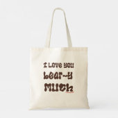Tote Bag Bubbly mignonne Ours couleur Brown (Dos)