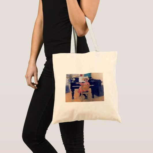 Tote Bag Budding Piano Diva (Devant (produit))
