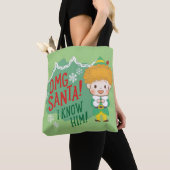Tote Bag Buddy l'Elf OMG Père Noël ! Je Le Connais ! (De près)