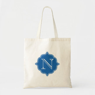 Tote Bag Budget bleu Fourre-tout de monogramme