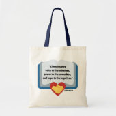 TOTE BAG BUDGET DES CITATIONS DE BIBLIOTHÈQUE FOURRE-TOUT (Devant)