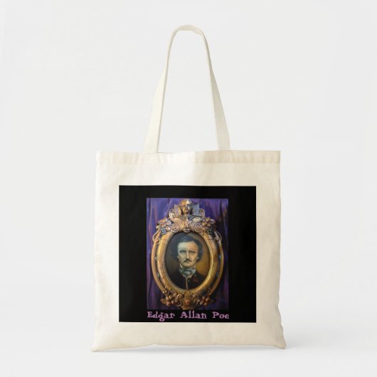 Tote Bag Budget Fourre-tout de portrait d'Edgar Allan Poe (Devant)