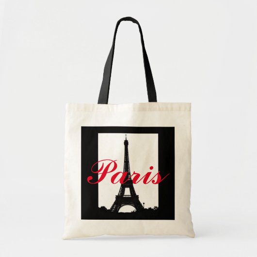 Tote Bag Budget Fourre-tout de Tour Eiffel de Paris (Devant)