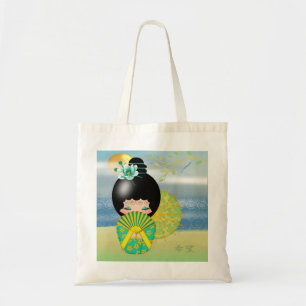Tote Bag Budget Fourre-tout d'espoir de poupée de Kokeshi