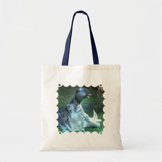Tote Bag Budget Fourre-tout d'hippopotame (Devant)