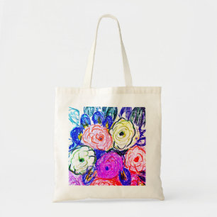 Tote Bag Budget Fourre-tout Green et Orange Rosas,