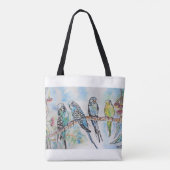 Tote Bag Budgie Budgerigar Bird Made In Melbourne Birds (Dos)