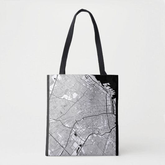 Tote Bag Buenos Aires Argentina Map (Devant)