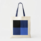 Tote Bag Buffalo Check Blue & Black Lumberjack Plaid Decor (Devant)