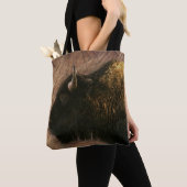 Tote Bag Buffalo de bison de bois (De près)