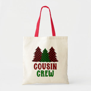 Tote Bag Buffalo de l'équipage Cousin Plaid Christmas Tree