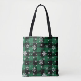 Tote Bag Buffle de Noël traditionnel planté avec du faucon
