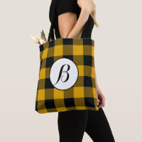 Buffle Jaune et Noir À damiers Carré Plaid