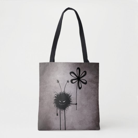 Tote Bag Bug Fleur Malin - Vintage Créature Gothique (Devant)