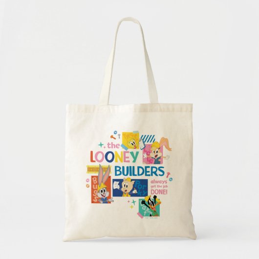 Tote Bag BUGS BUNNY BUILDERS™| Le Collage des Looney Builde (Devant)