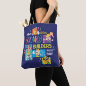 Tote Bag BUGS BUNNY BUILDERS™| The Looney Builders Collage (De près)