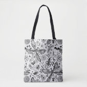 Tote Bag Bugs de Doodle sur bleu foncé (Devant)
