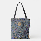 Tote Bag Bugs de Doodle sur le gris de latte (Dos)