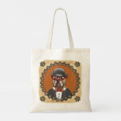 Tote Bag Buldog Portant des lunettes (Dos)