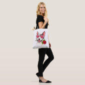Tote Bag Bull terrier heureux (Sur le modèle)