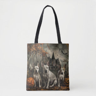 Tote Bag Bull Terrier Nuit d'Halloween Délice pour Chiens