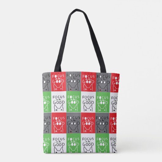 Tote Bag Bull Terrier Pop Art Focus sur la BONNE inspiratio (Dos)